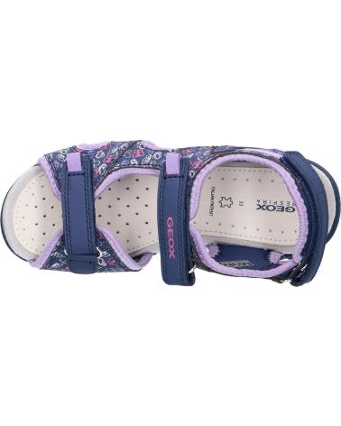 Sandálias GEOX  de Menina J35GRD 0CE15 J SANDAL WHINBERRY G CF48E NAVY-DK LILAC  AZUL