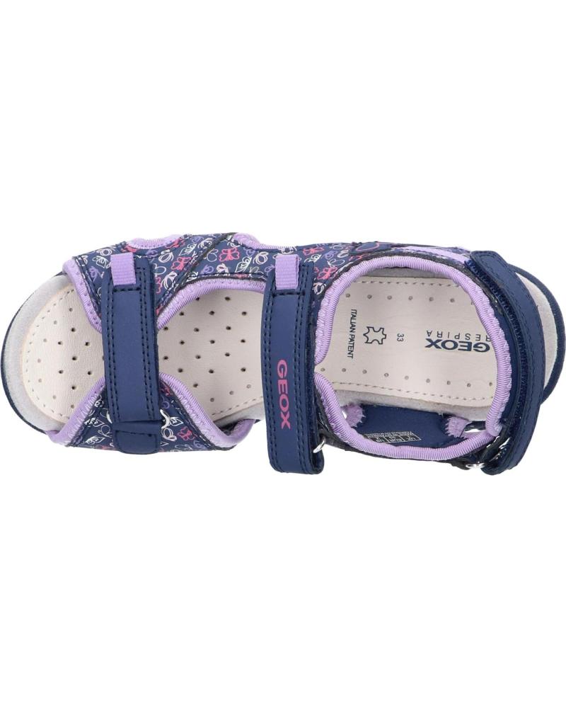 Geox J Chilene Gir Sandalen voor meisjes, dark rose silver