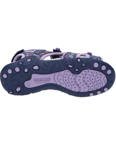 Sandálias GEOX  de Menina J35GRD 0CE15 J SANDAL WHINBERRY G CF48E NAVY-DK LILAC  AZUL