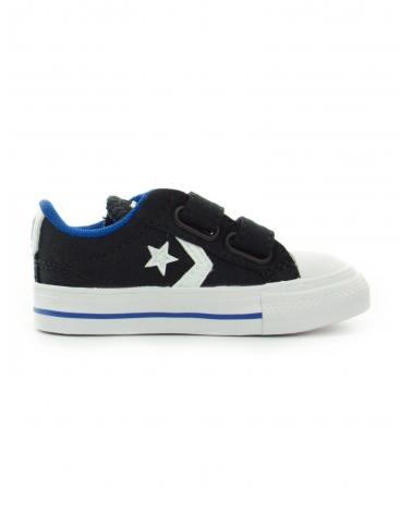 Deportivas De Niña CONVERSE 2VELCROS-3VELCROS LONA NEGRA-BLANCA  NEGRO