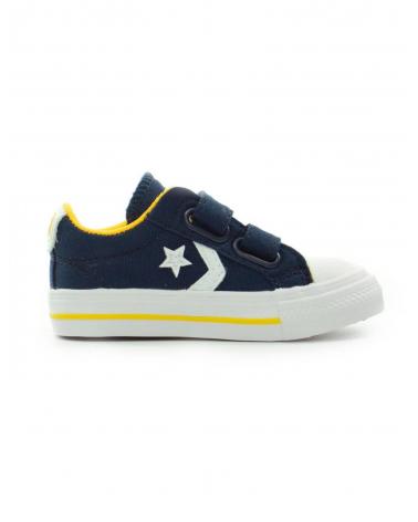 Deportivas De Niño CONVERSE 2VELCROS-3VELCROS LONA -AMARILLO  AZUL