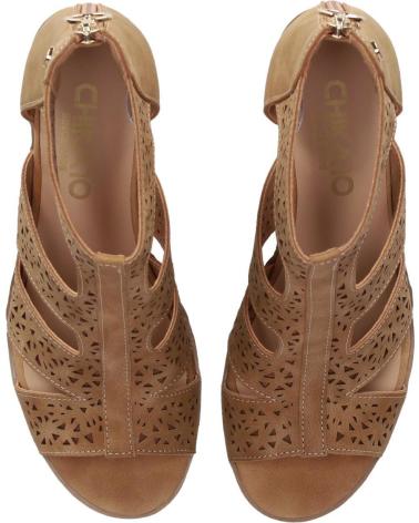 Sandalias CHIKA10  de Mujer ROSALINDA 04  CUERO-TAN