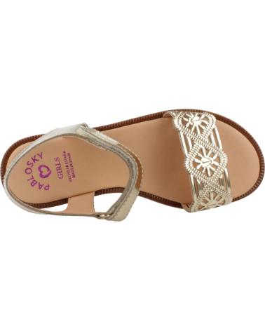 Sandali per Bambina PABLOSKY SANDALIAS NINA MODELO 438086P COLOR ORO CHMPGN CHMPGN