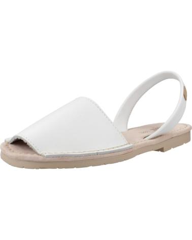SANDALIAS CASTELL 1097C BLANCAS PARA MUJER BLANCO