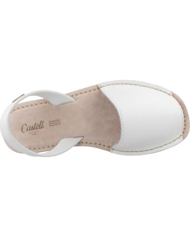 SANDALIAS CASTELL 1097C BLANCAS PARA MUJER BLANCO