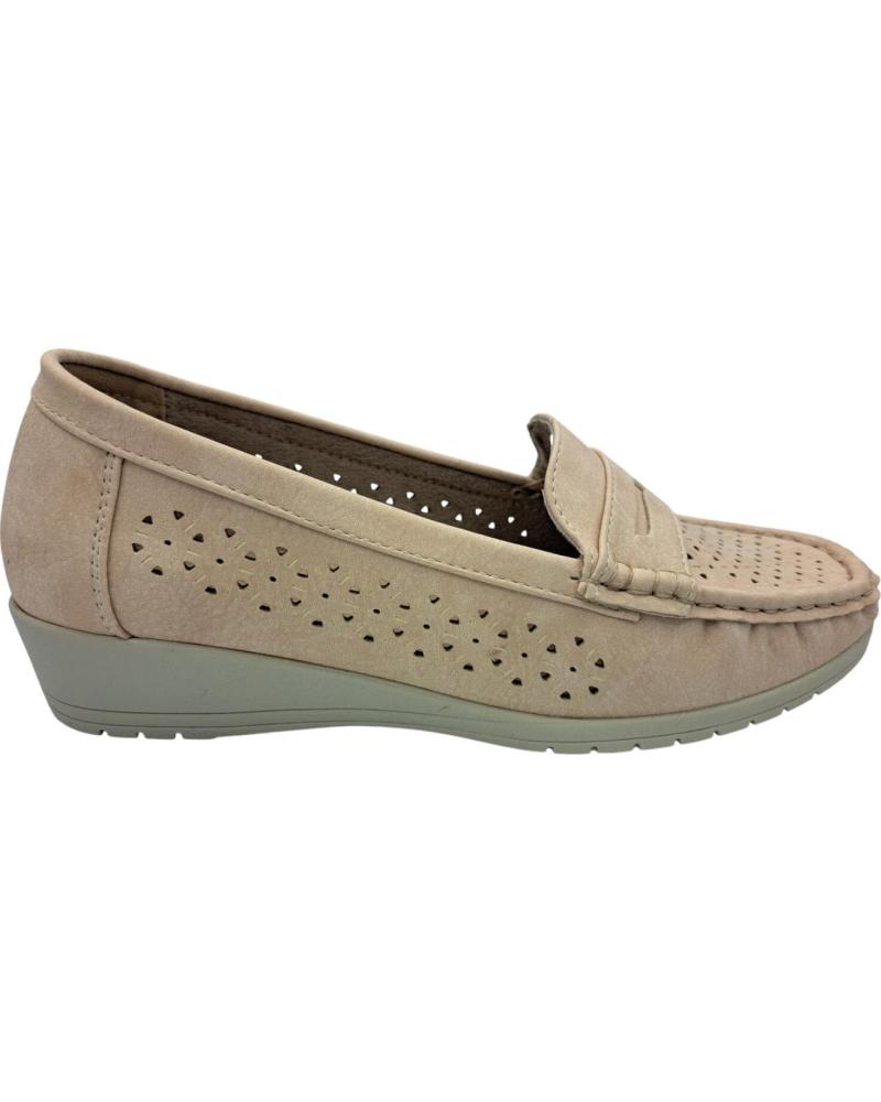 Mocasines CALZADOMANIA  de Mujer MOCASIN CUNA MUJER  BEIGE