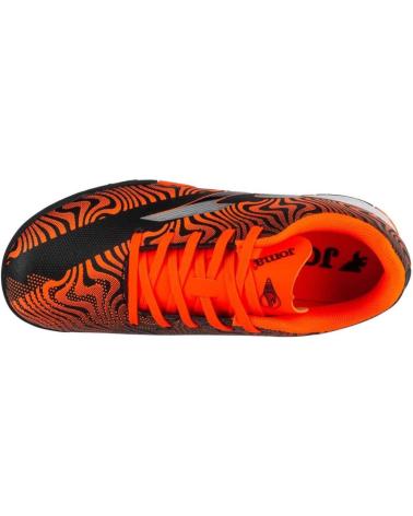 JOMA EVOLUTION JR 2501 TF TURF MULTI-STUD FOOTBALL BOOTS BLACK ORANGE 2501