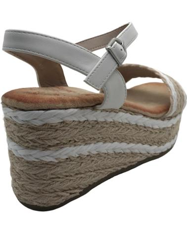 Sandalias MANDARINA  de Mujer SANDALIA PLATAFORMA ESPARTO MUJER SHOES 938DF  BLANCO