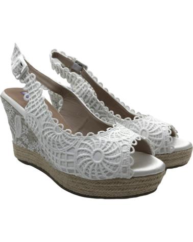 Sandalias MANDARINA  de Mujer ESPARTENAS CUNA NOVIA LIDIA  BLANCO