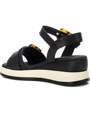 Sandalias CARMELA  de Mujer SANDALIA DE MUJER CON PIEL Y CIERRE CON HEBILLA PARA UNA PE  NEGRO