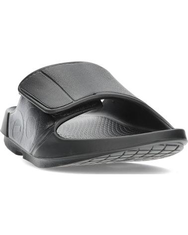 Tongs OOFOS  pour Femme et Homme OOAHH SPORT 1550  MATTEBLACK