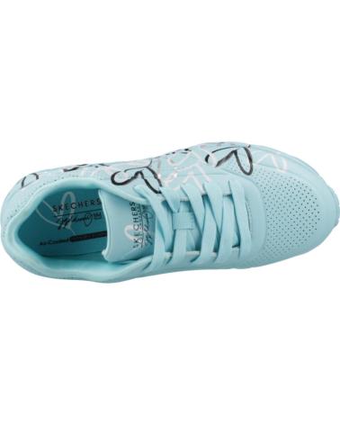 SKECHERS UNO LITE METALLIC TQMT - ZAPATILLAS CON CORAZONES AZULES TQMT