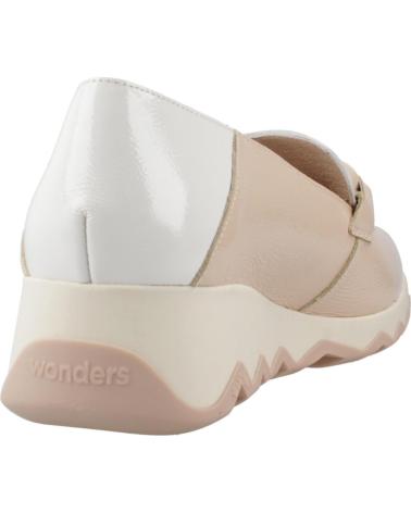 WONDERS MOCASINES MUJER MODELO C7603 COLOR NUDE PALOFF