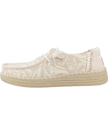 Woman shoes HEY DUDE ZAPATOS CASUAL MUJER MODELO WENDY ESPADRILLE RETRO PALM COLO  PNKWHT