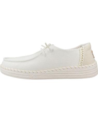 Woman shoes HEY DUDE ZAPATOS CASUAL MUJER MODELO WENDY ESPADRILLE WOVEN COLOR BLA  WHITE
