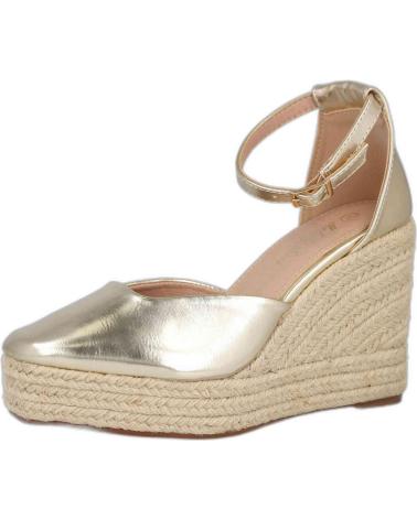 Zapatos de cuña L&R SHOES  de Mujer LR SHOES 5119 ALPARGATAS DE ESPARTO PARA MUJER  ORO