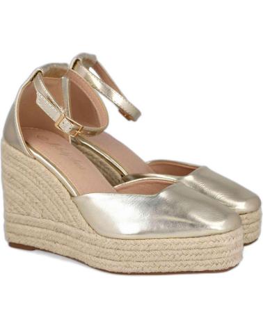 Zapatos de cuña L&R SHOES  de Mujer LR SHOES 5119 ALPARGATAS DE ESPARTO PARA MUJER  ORO