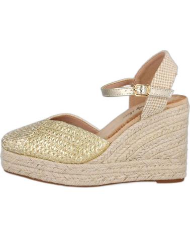 Zapatos de cuña L&R SHOES  per Donna LR SHOES 5109 ALPARGATAS DE ESPARTO PARA MUJER  ORO