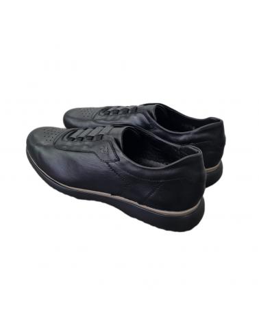Chaussures 24 HORAS  pour Homme ZAPATO PIEL NEGRO SPORT CONFORT  MISSOURI-C NEGRO-NEGRO