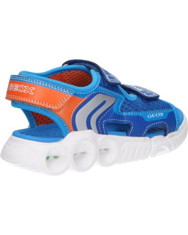 boy Sandals GEOX J25GGA 014BU J SANDAL WROOM C0685 ROYAL-ORANGE AZUL