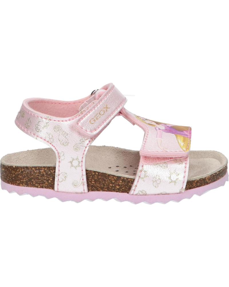 Sandálias GEOX  de Menina B152RC 000NF B SANDAL CHALKI C8010 LT PINK  ROSA