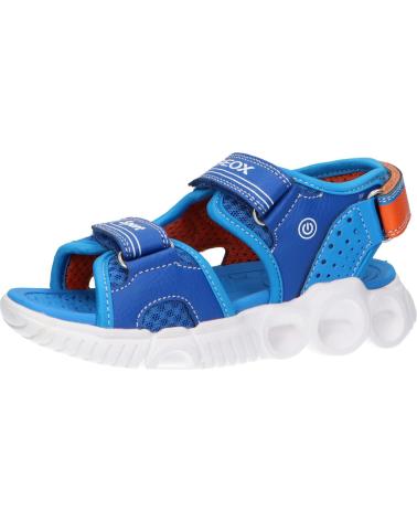 boy Sandals GEOX J25GGA 014BU J SANDAL WROOM C0685 ROYAL-ORANGE AZUL