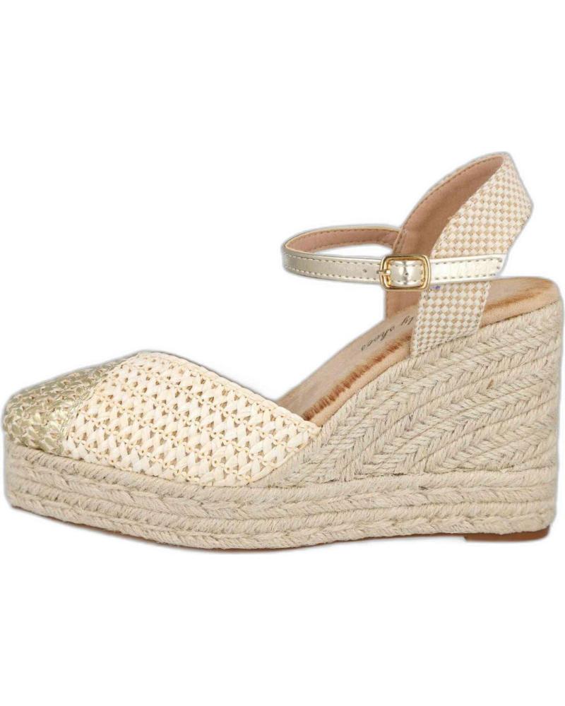 Sandalen L&R SHOES  für Damen LR SHOES 5109 ALPARGATAS DE ESPARTO PARA MUJER  ORO BEIGE