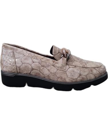 Schuhe 24 HORAS  für Damen ZAPATOS MOCASIN PIEL BEIGE CONFORT  TAS-S LINO