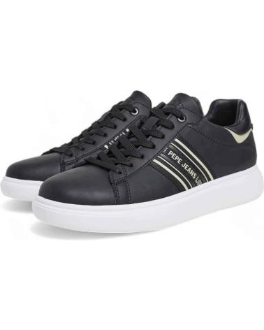Sapatilhas PEPE JEANS  de Homem ZAPATILLAS KENTON COURT PARA HOMBRE EN COLOR  NEGRO