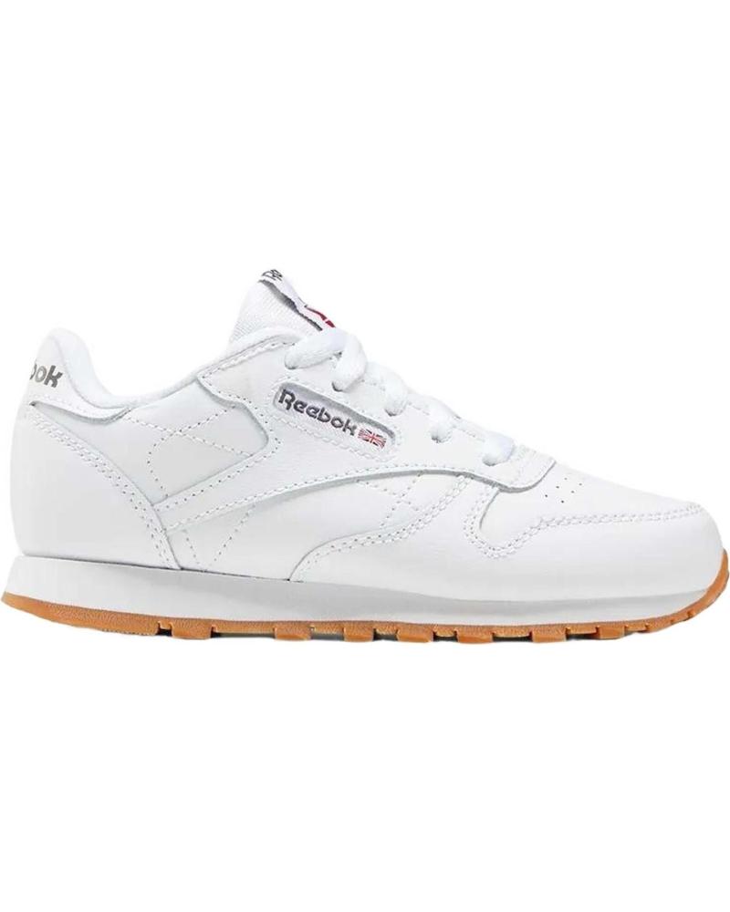 Sneaker für Mädchen und Junge REEBOK ZAPATILLAS CLASSIC LEATHER PARA NINOS UNISEX EN COLOR BLANCO