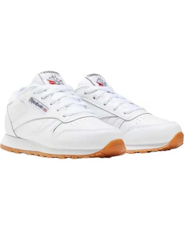 Sneaker für Mädchen und Junge REEBOK ZAPATILLAS CLASSIC LEATHER PARA NINOS UNISEX EN COLOR BLANCO