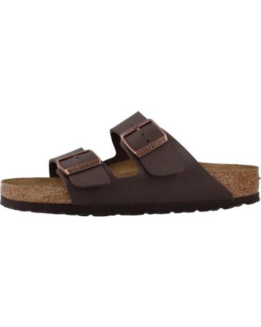 Woman and Man Sandals BIRKENSTOCK 51701 ARIZONA BF  DARK BROWN
