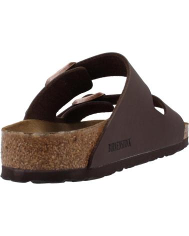 Woman and Man Sandals BIRKENSTOCK 51701 ARIZONA BF  DARK BROWN