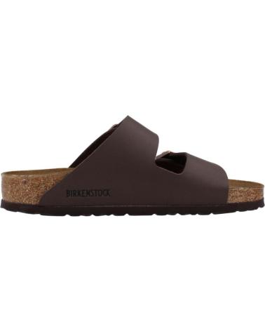 Woman and Man Sandals BIRKENSTOCK 51701 ARIZONA BF  DARK BROWN