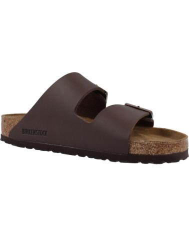 Woman and Man Sandals BIRKENSTOCK 51701 ARIZONA BF  DARK BROWN