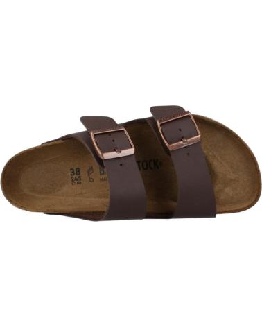 Woman and Man Sandals BIRKENSTOCK 51701 ARIZONA BF  DARK BROWN