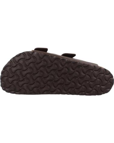 Woman and Man Sandals BIRKENSTOCK 51701 ARIZONA BF  DARK BROWN