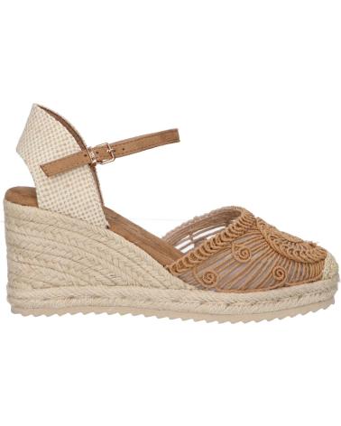 Woman Sandals XTI SANDALIA GANCHILLO CUNA YUTE 7 CM  BEIGE