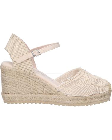 Woman Sandals XTI SANDALIA GANCHILLO CUNA YUTE 7 CM  BLANCO