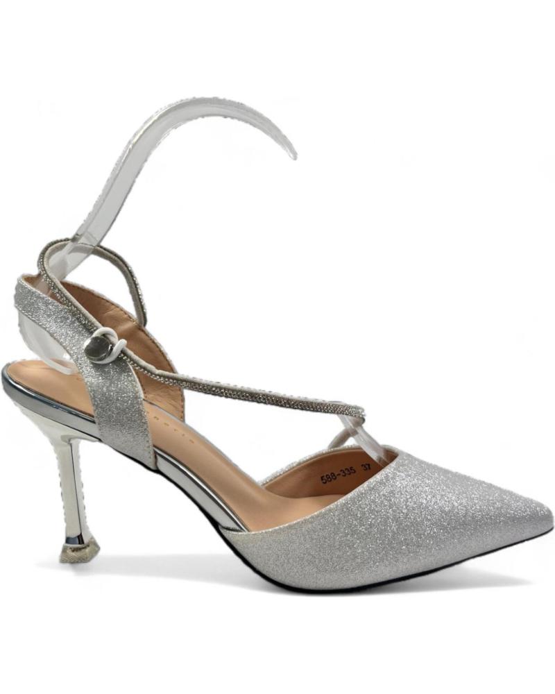 Sandales pour Femme TIMBOS SANDALIA TACON FIESTA DE MUJER PLATA 131174 PLATEADO