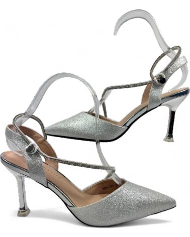 Sandales pour Femme TIMBOS SANDALIA TACON FIESTA DE MUJER PLATA 131174 PLATEADO
