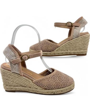 Sandales TIMBOS  pour Femme SANDALIA CUNA ESPARTO MUJER 131168  BEIGE