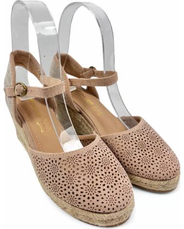 Sandales TIMBOS  pour Femme SANDALIA CUNA ESPARTO MUJER 131168  BEIGE