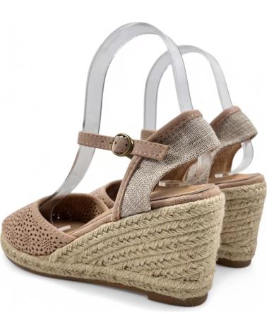 Sandales TIMBOS  pour Femme SANDALIA CUNA ESPARTO MUJER 131168  BEIGE