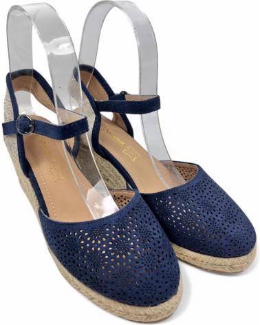 Sandales TIMBOS  pour Femme SANDALIA CUNA ESPARTO MUJER MARINO 131167  AZUL