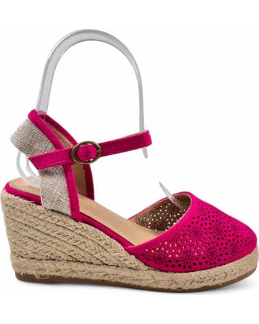 Sandales TIMBOS  pour Femme SANDALIA CUNA ESPARTO MUJER BUGANVILLA 131166  VARIOS COLORES