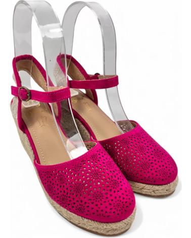 Sandales TIMBOS  pour Femme SANDALIA CUNA ESPARTO MUJER BUGANVILLA 131166  VARIOS COLORES