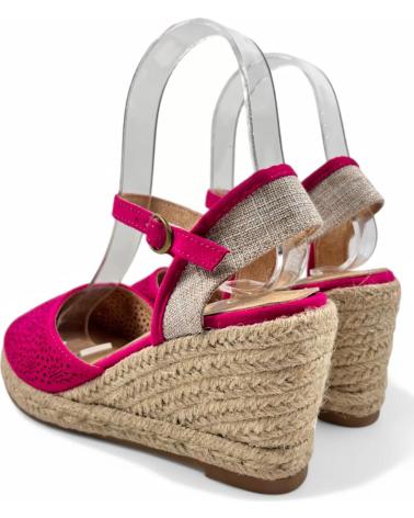 Sandales TIMBOS  pour Femme SANDALIA CUNA ESPARTO MUJER BUGANVILLA 131166  VARIOS COLORES