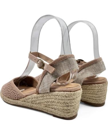 Sandales TIMBOS  pour Femme SANDALIA CUNA ESPARTO MUJER 131163  BEIGE