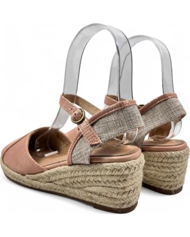 Sandales TIMBOS  pour Femme SANDALIA CUNA ESPARTO MUJER NUDE 131162  VARIOS COLORES